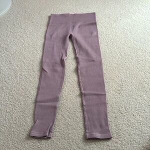 Forever 21 ribbed dusty pink leggings.